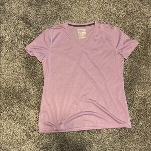 adidas Women's Lavender V-Neck Tee